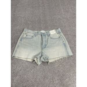 NWT Festival Summer High Rise Mini Cut Off Shorts 12 Button Fly Distressed Mom